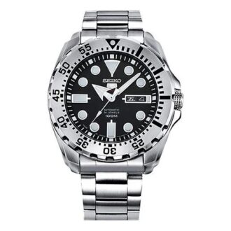 Automatic Mechanical Water Ghost Waterproof Sports For Men Black Plate Steel Belt Black