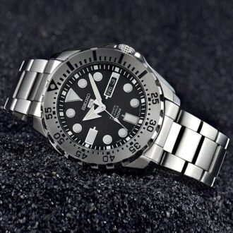 Automatic Mechanical Water Ghost Waterproof Sports For Men Black Plate Steel Belt Black