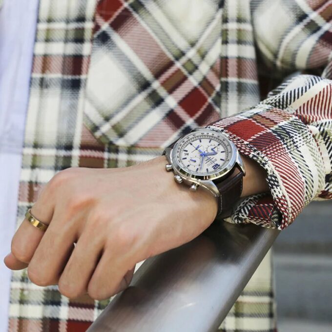 Chronograph Series White Blue