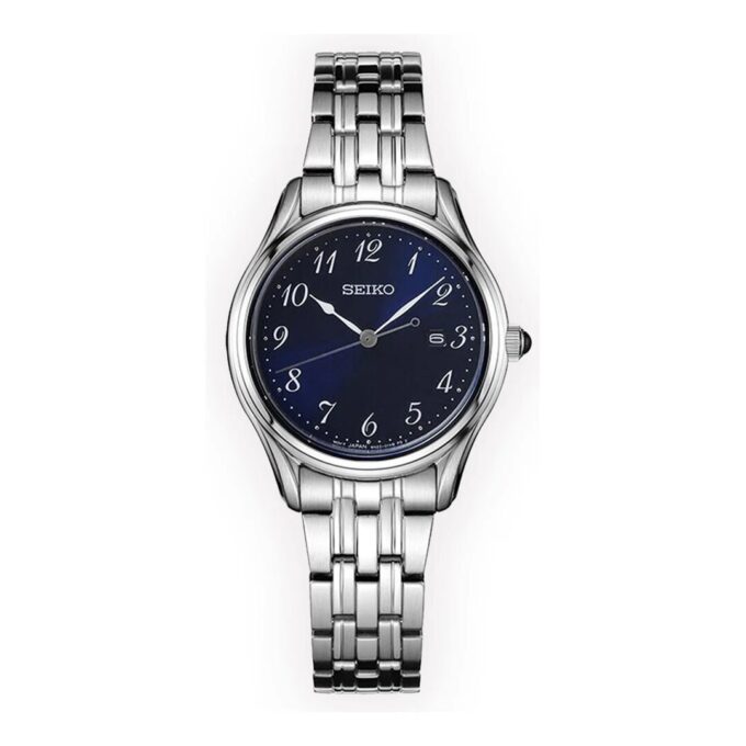 Minimalistic waterproof quartz Blue