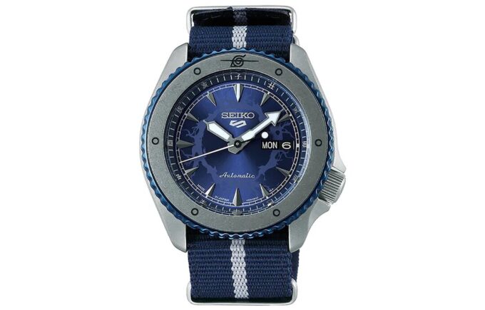 Naruto Series Limited Crossover Mechanical Watch Navy Blue