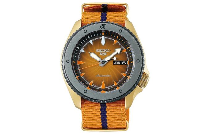 Naruto Series Limited Crossover Mechanical Watch Yellow
