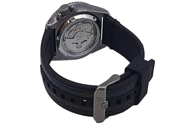 No. 5 Series Retro Automatic Mechanical waterproof Watch Gray Black
