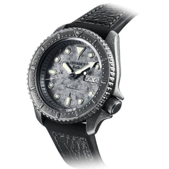 No. 5 Series Retro Automatic Mechanical waterproof Watch Gray Black