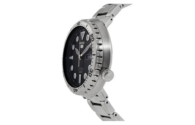 No. 5 Small Steel strip Automatic Mechanical Watch Black