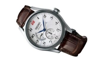 Presage Automatic Mechanical White Dial Brown Watch