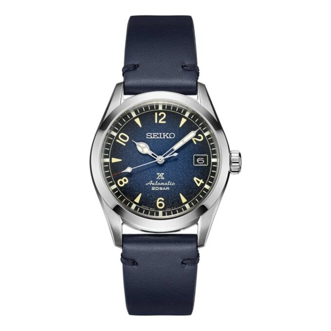 PROSPEX Series Retro Green Starry Sky Rubber Strap Mechanical Watch