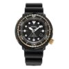 Prospex Series Solar Energy Small 200 Meter waterproof Sports Watch Black Gold