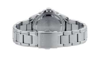 Quartz Business Casual Sports Black Dial Silver Strap Watch