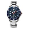 SEIKO X PADI Eco Drive Silver/Blue