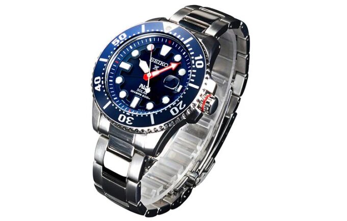 SEIKO X PADI Eco Drive Silver/Blue