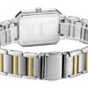 Square Steel strip Minimalistic quartz Watch White