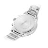 Three Eyes 100 Meter Waterproof Business Casual Fashion White Dial Steel Strip Quartz Watch